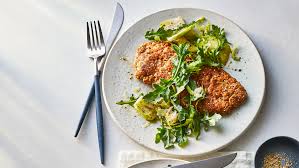 Dredge chicken breast pieces in panko mixture. Crunchy Baked Chicken With Ham And Swiss Recipe Real Simple