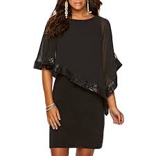 Se vuoi rendere indimenticabile una serata speciale, come il ballo di fine anno o una cerimonia, scegli un vestito elegante e unico come te. Vestiti Donna Eleganti Ragazza Invernali Di Moda In Pizzo Giuntura Chiffon Delle Abiti Cerimonia Rotondo Collo Corti Manica Lunga Linea Estivi Vestitini Tulle Grande Taglia