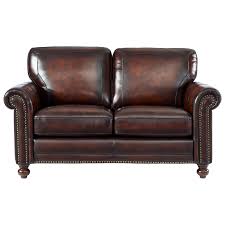 Shop items you love at overstock, with free shipping on everything* and easy returns. Leather Italia Usa Hampton Traditional Leather Loveseat With Nailhead Trim Johnny Janosik Loveseats