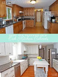 White Painted Oak Cabinet Tutorial Everyday Enchanting Painting Kitchen Cabinets Kitchen Inspirations Kitchen Remodel