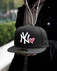 New Era Black New York Yankees Heart 59fifty Fitted Hat