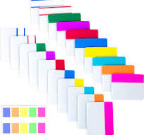Amazon.com : 500 Pieces Tabs 2 Inch Sticky Index Tabs, Writable and  Repositionable File Tabs Flags Colored Page Markers Labels for Reading  Notes, ...