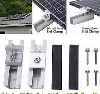 Solar Panel Mounting Rail Brackets Connector Kit for Metal ...