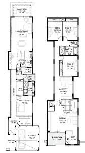 For smaller lots, it is always a sensible decision to build the unit in two this petite and efficient home offers a delightful floor plan. Narrow Block House Designs Ideas Floor Plans Australia