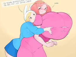 Fionna the Human Girl - Princess Bubblegum hyper breasts tits