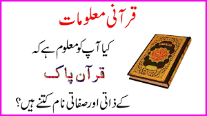 Quran E Pak K Zati Aur Sifati Naam Kitne Aur Kon Kon Say Hain Zaati Naam Sifaati Naam Mahnoor Tv Youtube