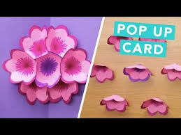 Find deals on products in paper supplies on amazon. How To Make Pop Up Flower Card Nailed It Youtube Pop Up Flower Cards Diy Pop Up Cards Pop Up Cards