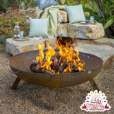 Check spelling or type a new query. 100cm Carbon Steel Rust Finish Large Fire Pit By La Fiesta 269 99