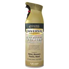 Rust Oleum Pure Gold Universal Spray Paint 400ml Wilko