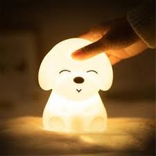 Colorful Dog Led Night Light Animal Light Usb Rechargeable Silicone So Cute Night Lights Led Night Light Night Light Lamp