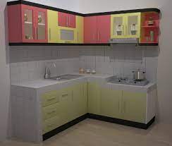 Inilah 8 Inspirasi Dapur Minimalis Berbentuk L Terbaik Desain Rumah Minimalis Kitchen Design Small Contemporary Kitchen Minimalist Kitchen