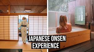 Our First Time Experiencing a Japanese Onsen Bath + Ryokan Hotel Spring  Hotel - YouTube