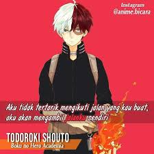 Todoroki Shouto Animasi Instagram Motivasi