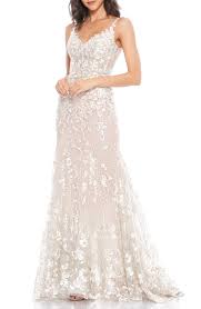 Formal gowns may run smaller. Women S Mac Duggal Floral Strap Corset Gown Editorialist
