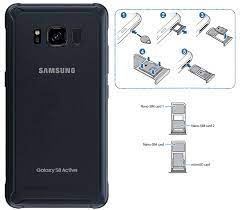 How to remove sim card from samsung galaxy s8 How To Insert Simcard On Samsung Galaxy S8 Active User Guide Manual Pdf