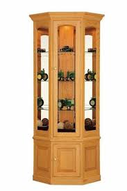 Amish Deluxe Corner Curio Cabinet Corner Curio Curio Cabinet Curio