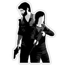 The Last Of Us Sticker By Outlineart In 2021 The Last Of Us Joel And Ellie Wall Art Canvas Prints