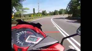 Piiiii Rider Rs150 Terbabas Langgar Divider Masa Corner Baring Rider Divider Sports Car