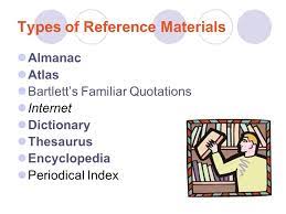 Examples of reference material in a sentence, how to use it. Reference Materials Ppt Download