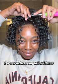 How to Do Crochet Ponytails in African American Girls