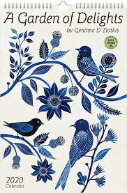 Geninne Zlatkis 2020 Poster Art Wall Calendar A Garden Of Delights Poster Art Bird Illustration Art