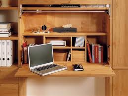 Wood Bookcase With Integrated Folding Desk For Kids Study Room By Huelsta Digsdigs Hidden Desk Small Room Layouts Small Room Design