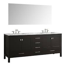 Wyndham collection sheffield 60 inch double bathroom vanity in white, no countertop, no sinks. Eviva Aberdeen 78 Double Sink Solid Wood Bathroom Vanity In Espresso Evvn412 78es