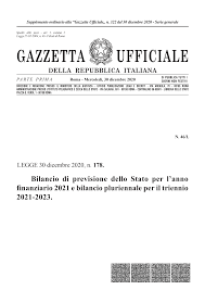 Ecobonus - Legge di Bilancio 2021 - GAZZETTA UFFICIALE