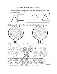 Fise De Evaluare Initiala Pentru Clasa 0 Pregatitoare Mem Matematica Fise De Lucru Gradinita School Lessons Lessons Activities Education