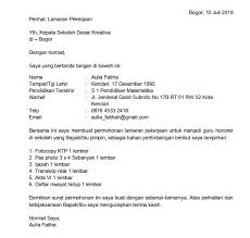 16 Contoh Surat Lamaran Kerja Umum Guru Dan Sederhana