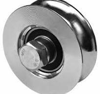 O Grooved Double Bearing Sliding Gate Wheel, Size: 80 mm