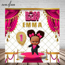 Maybe you would like to learn more about one of these? Sensfun Boss Baby Shower 1st Birthday Party Backdrop For Girls Hot Pink White Gold Theme Backgrounds For Photo Studio 7x5ft Buy At The Price Of 7 04 In Aliexpress Com Imall Com
