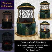Current price $91.59 $ 91. Second Life Marketplace Wm Ornate Oval Fireplace Gold Teal Turquoise Fancy Round Fire Pit