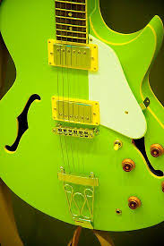 Lime Green Guitar By Margaret Whyte Lime Green Green Aesthetic Neon Green