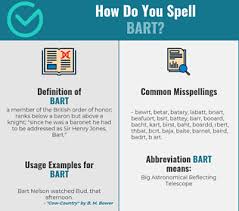 Correct Spelling For Bart Infographic Spellchecker Net