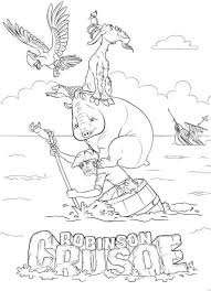 Printable coloring pages & activities for kids and family. Robinson Crusoe 3d Coloring Pages Coloring Home