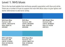 New Nhs Graphic Identity Blue Colour Palette Nhs Light In The Dark