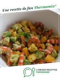 Salade De Crevettes Mangue Et Avocats Recette Salade De Crevettes Recette Salade Crevette Recettes De Cuisine