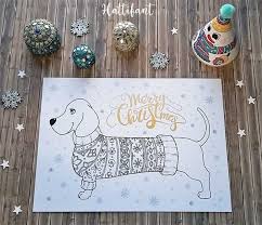 Zentangle stylized cartoon wolf, isolated on white background. Hattifant Dachshund Dackel Dog Papercraft Coloring Page Bookmark Hattifant