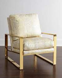 The leather swatch will also demonstrate the quality and feel of the leather. Bernhardt Dascha Gold Leather Chair