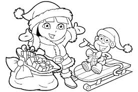 Christmas Coloring Pages Dora New Coloring Pages Coloriage A Imprimer Coloriage Dora