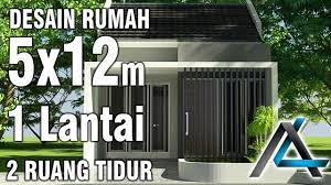 Desain Rumah 5x12 Meter 1 Lantai Youtube