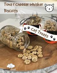 Tuna And Cheddar Whisker Biscuits Homemade Cat Treats Epicuricloud Tina Verrelli Recipe Cat Treats Homemade Homemade Cat Food Homemade Cat Treats Recipes
