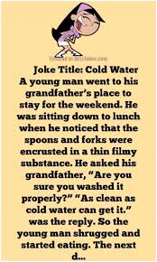 They may make us cringe and groan but sometimes corny jokes are just so bad that they are actually good and end up making us cry with laughter. Funny Clean Joke Of The Day Young Man V S Grandfather In 2021 Short Jokes Short Jokes Funny Funny Marriage Jokes