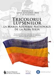 Aici la alba iulia se întâmplă acest moment istoric. Exponatul Lunii La Mnir Steagul DelegaÅ£iei Comunei Lupsa La Marea Adunare NaÈionalÄ De La Alba Iulia Din 1 Decembrie 1918