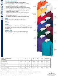 Cr Adult Classic Solid Pullover Size Chart Rising Stars