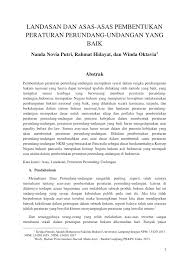 Contoh hak warga negara indonesia. Pdf Landasan Dan Asas Asas Pembentukkan Peraturan Perundang Undangan Yang Baik