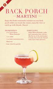Wine Cocktail Back Porch Martini Sutter Home Family Vineyards White Zinfandel Drinks Drinks Alcohol Recipes Watermelon Drink