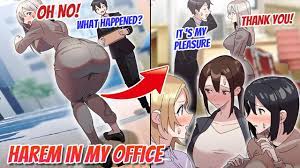 Manga】Almost Harem Office. All My Coworkers Are Females. One day, I Helped  A Female President. - YouTube