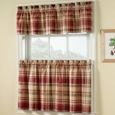 vail plaid kitchen curtains kitchen
